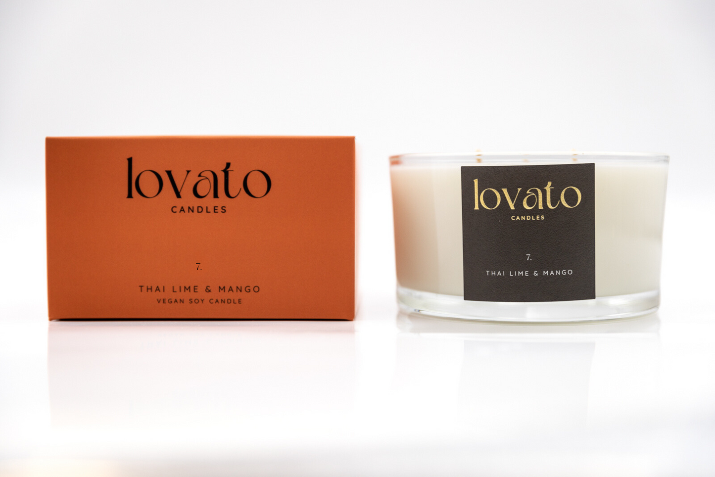 Luxury Scented Irish Soy 3-Wick Candle - Thai Lime & Mango