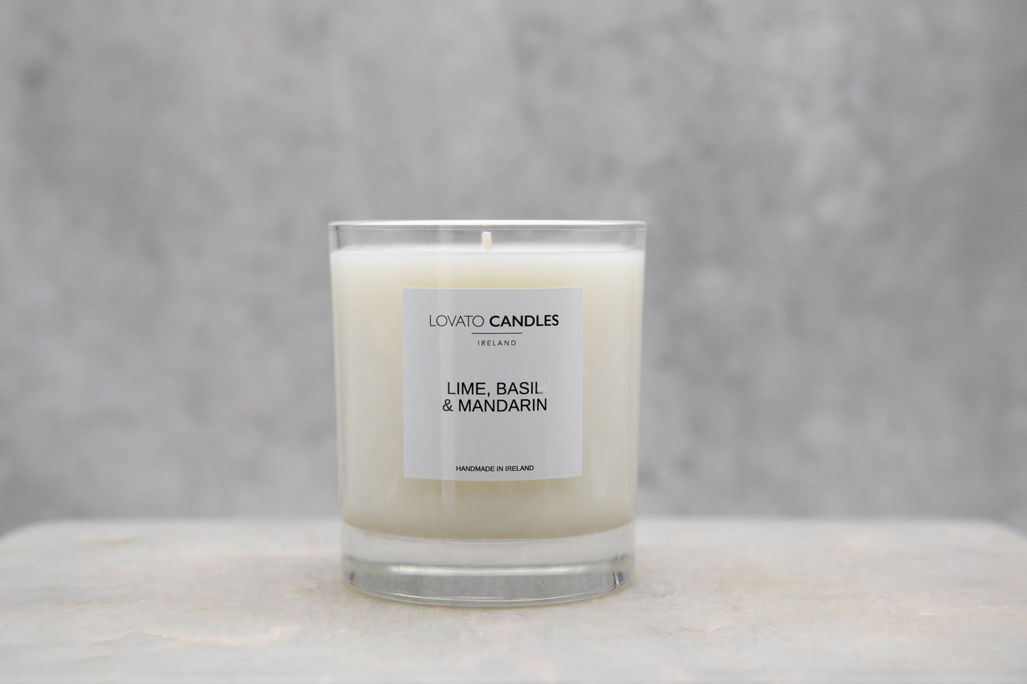 Luxury Clear Candle - Lime, Basil & Mandarin