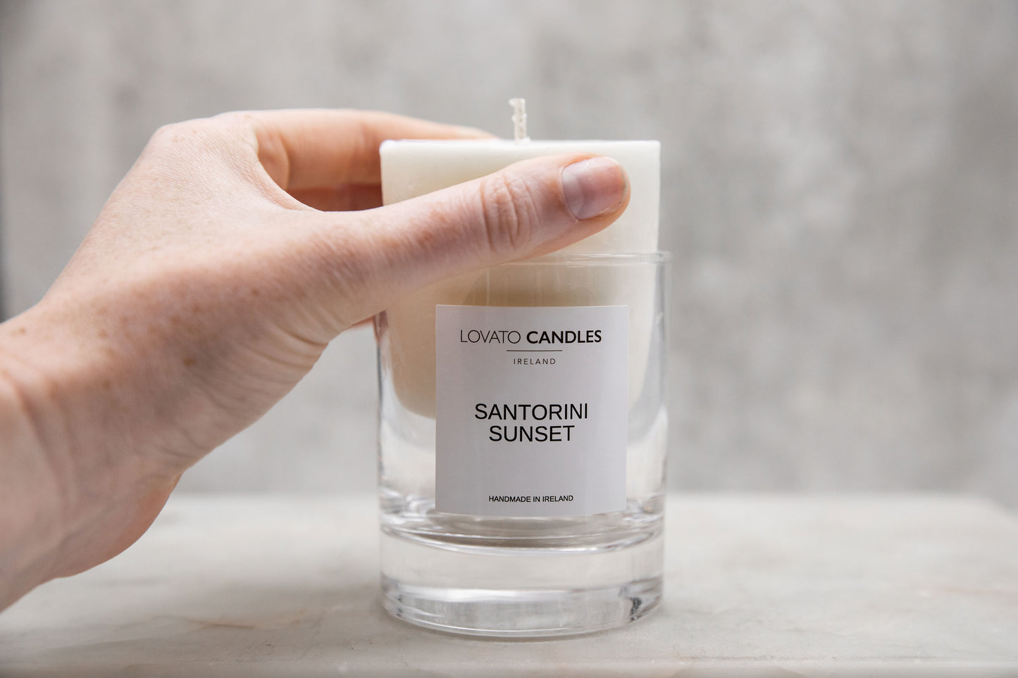 Clear Candle Refill - Santorini Sunset