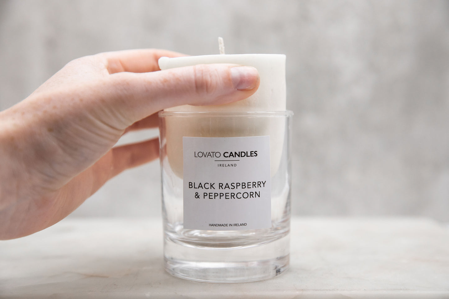 Clear Candle Refill - Black Raspberry & Peppercorn