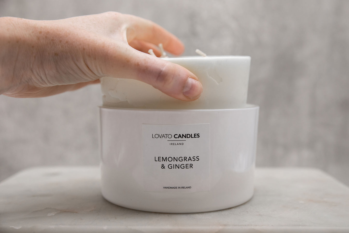 3-Wick Candle Refill - Lemongrass & Ginger