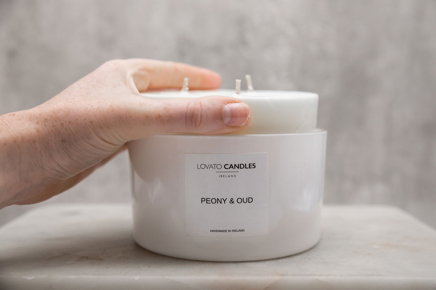 3-Wick Candle Refill - Peony & Oud
