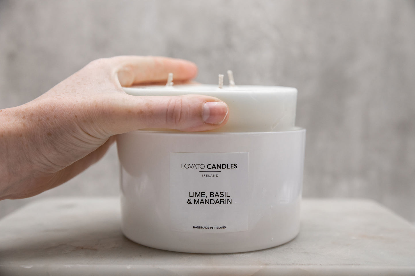 3-Wick Candle Refill - Lime, Basil & Mandarin