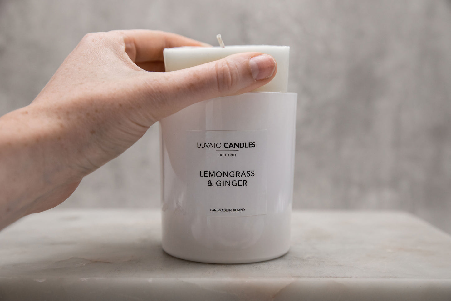 Luxury Candle Refill - Lemongrass & Ginger