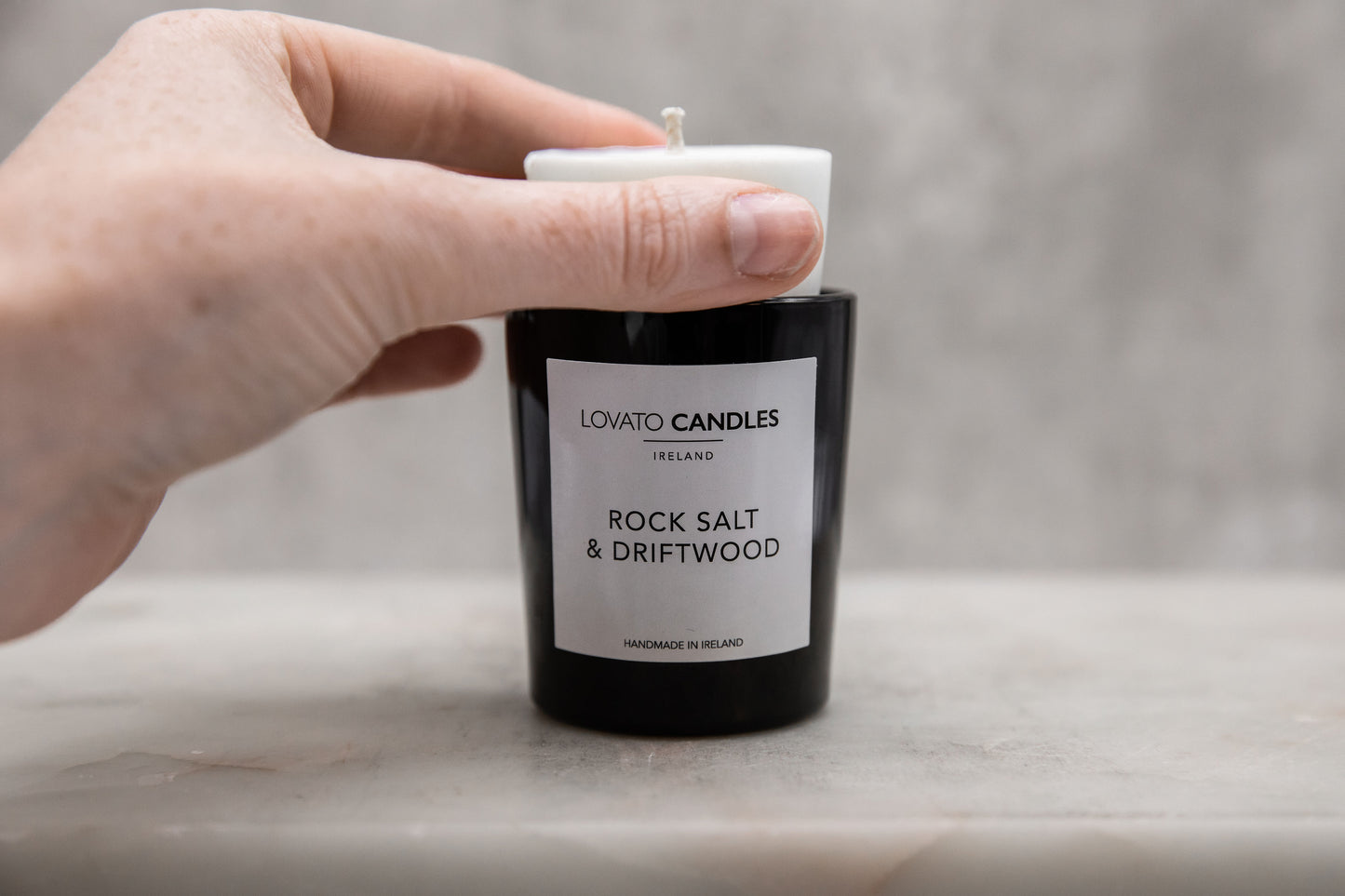 Votive Candle Refill - Rocksalt & Driftwood