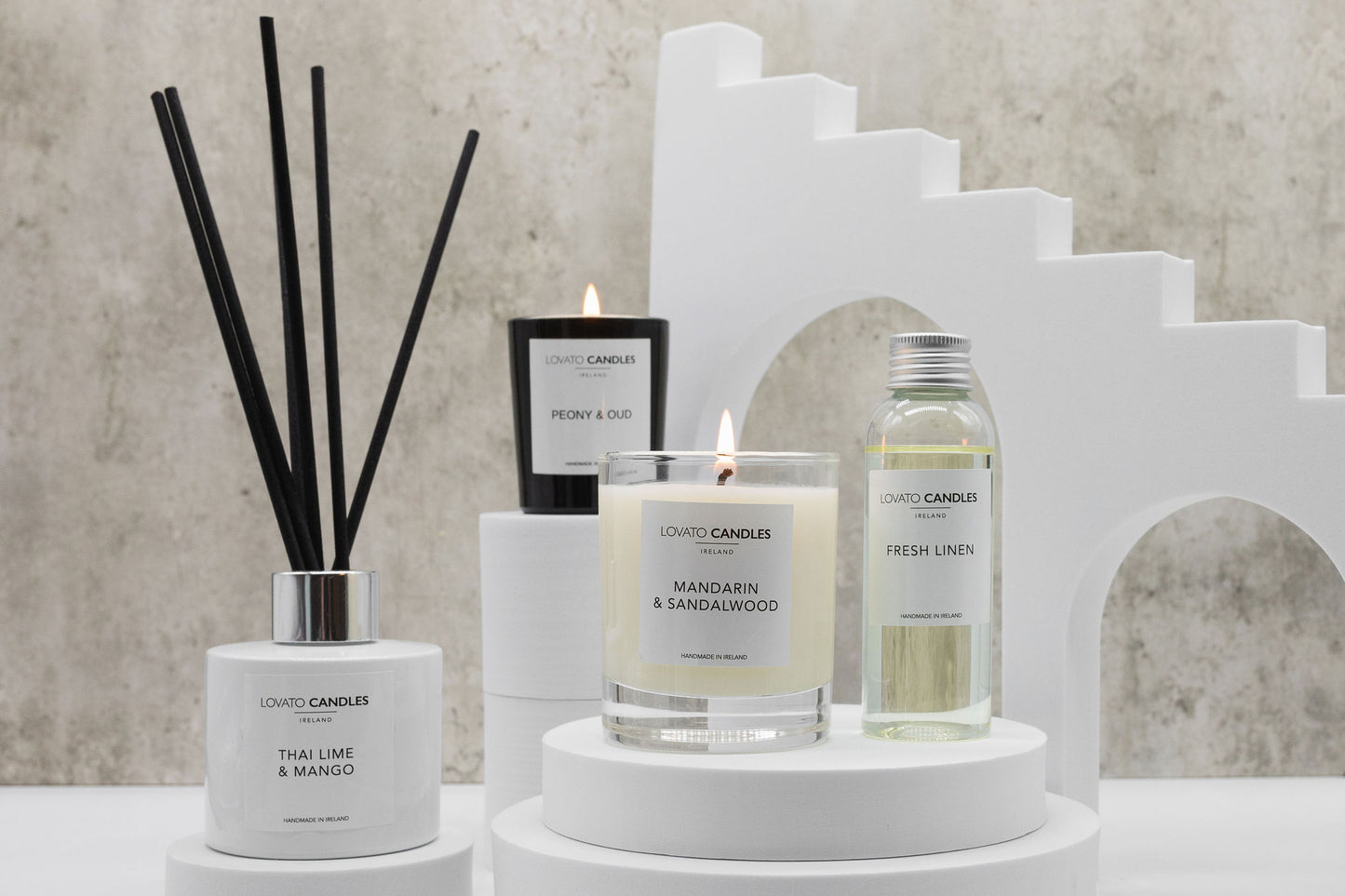 Black Votive Candle - Lemongrass & Ginger