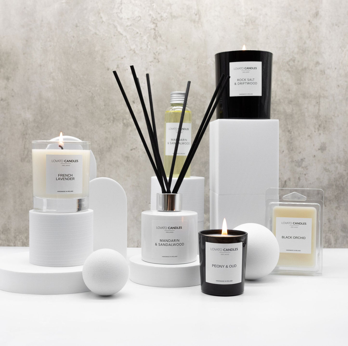 Clear Scented Candle with Luxury White Box - Black Raspberry & Peppercorn