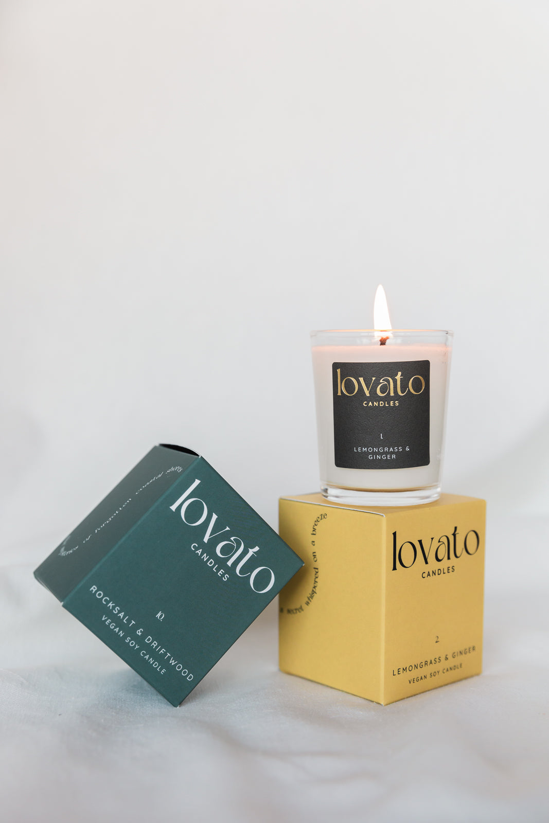 Luxury Scented Irish Soy Candle - Rocksalt & Driftwood 70g Votive