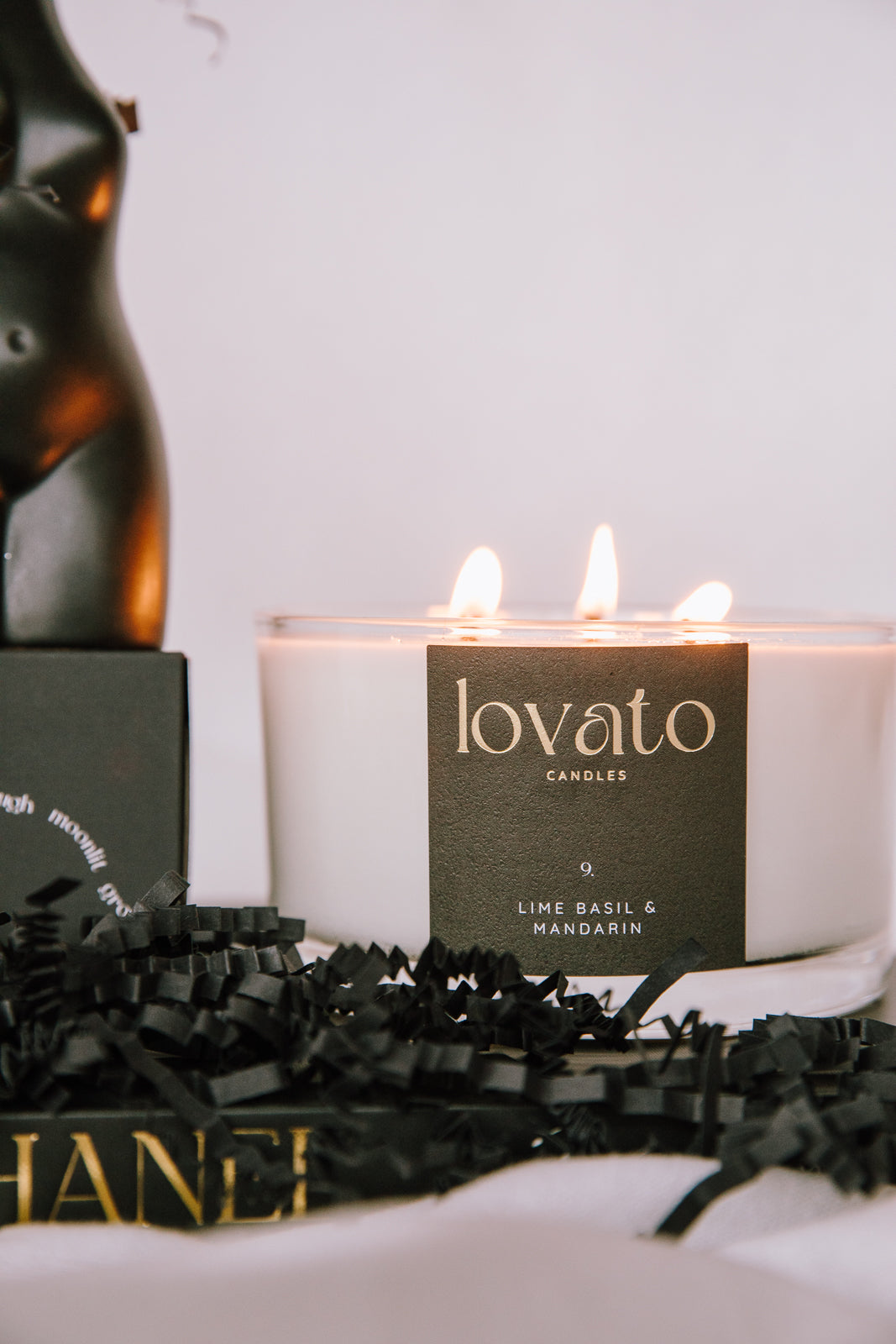Luxury Scented Irish Soy 3-Wick Candle - Clean Cotton