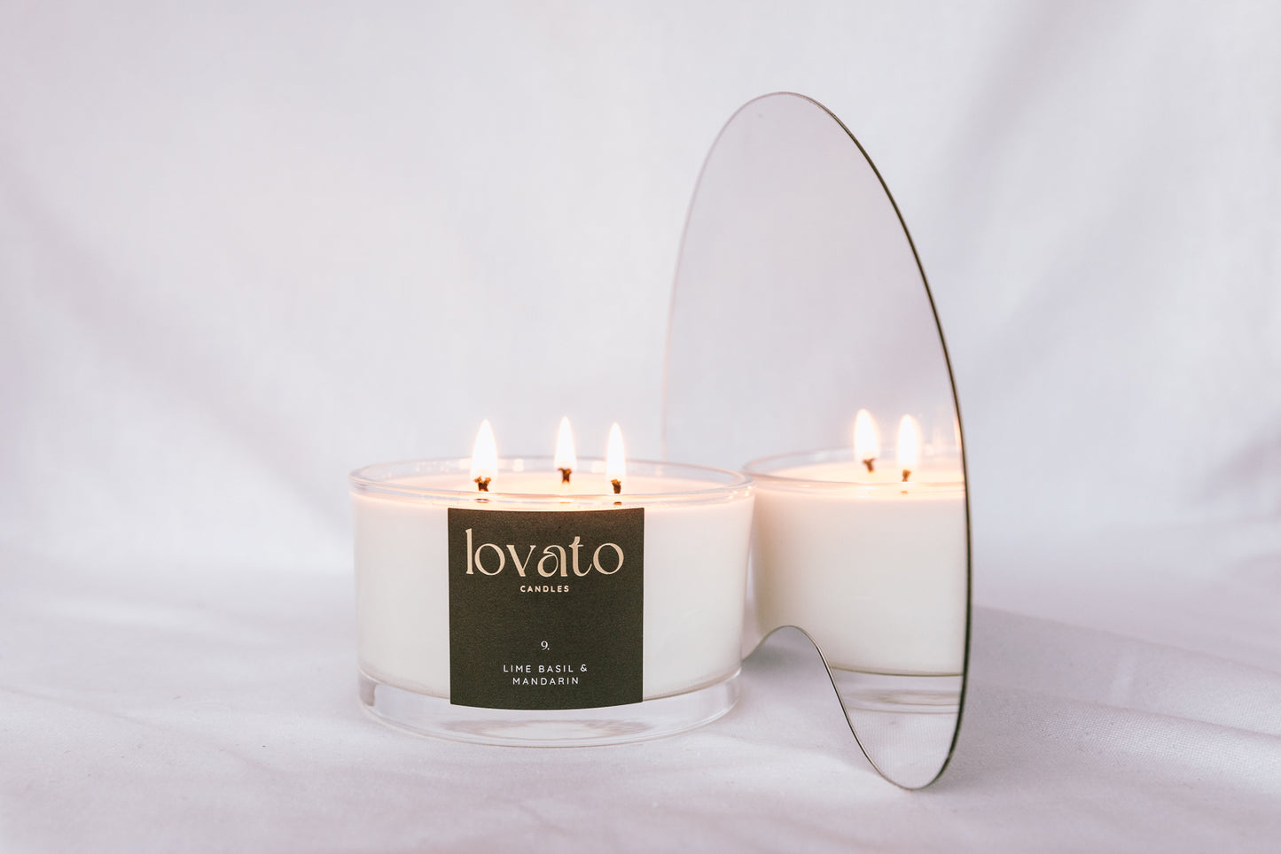 Luxury Scented Irish Soy 3-Wick Candle - Black Orchid