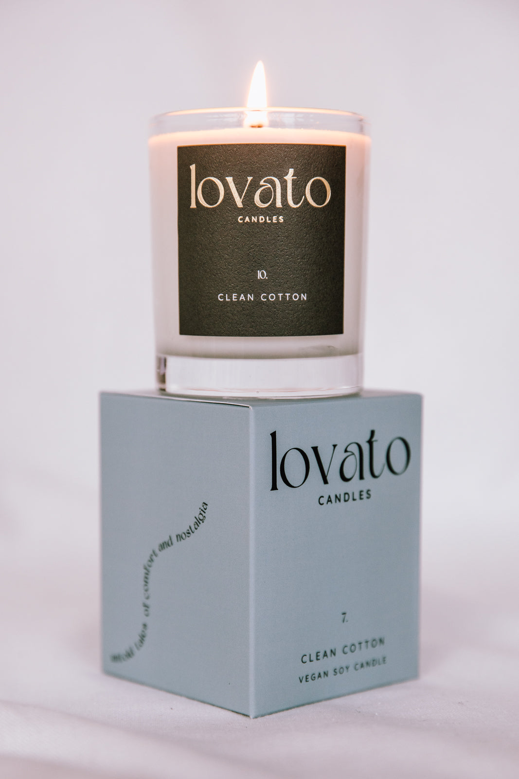 Luxury Scented Irish Soy Candle - Clean Cotton 70g Votive