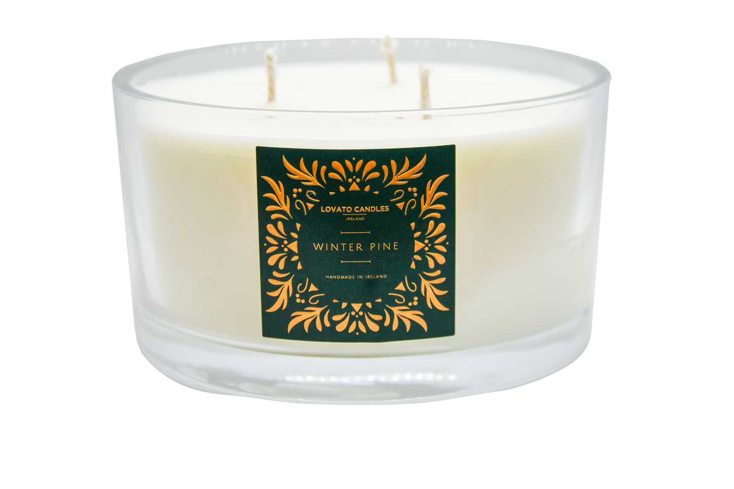 Clear 3-Wick Candle - Winter Pine