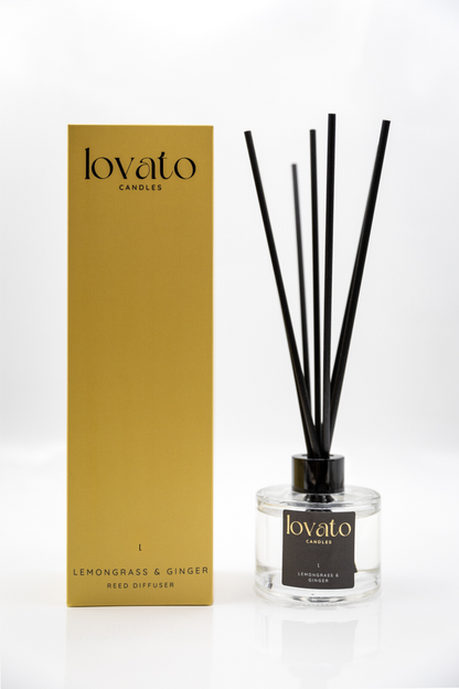 Scented Reed Diffuser Irish Made - Lemongrass & Ginger