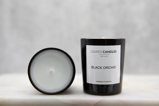 Black Votive Candle - Black Orchid