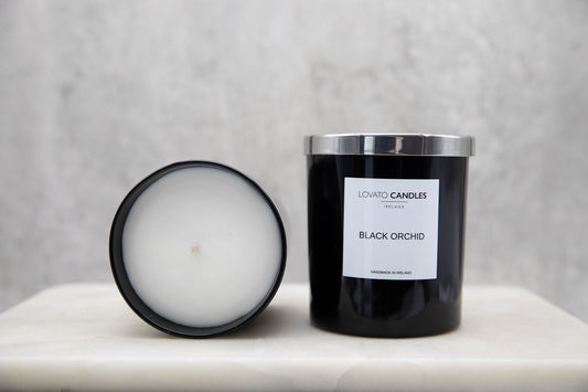 Luxury Black Candle - Black Orchid