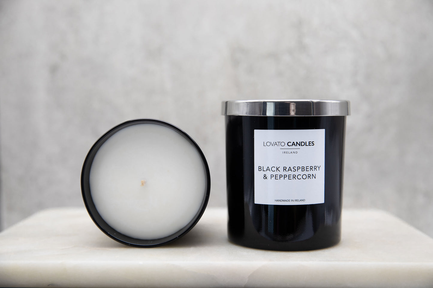 Luxury Black Candle - Black Raspberry & Peppercorn