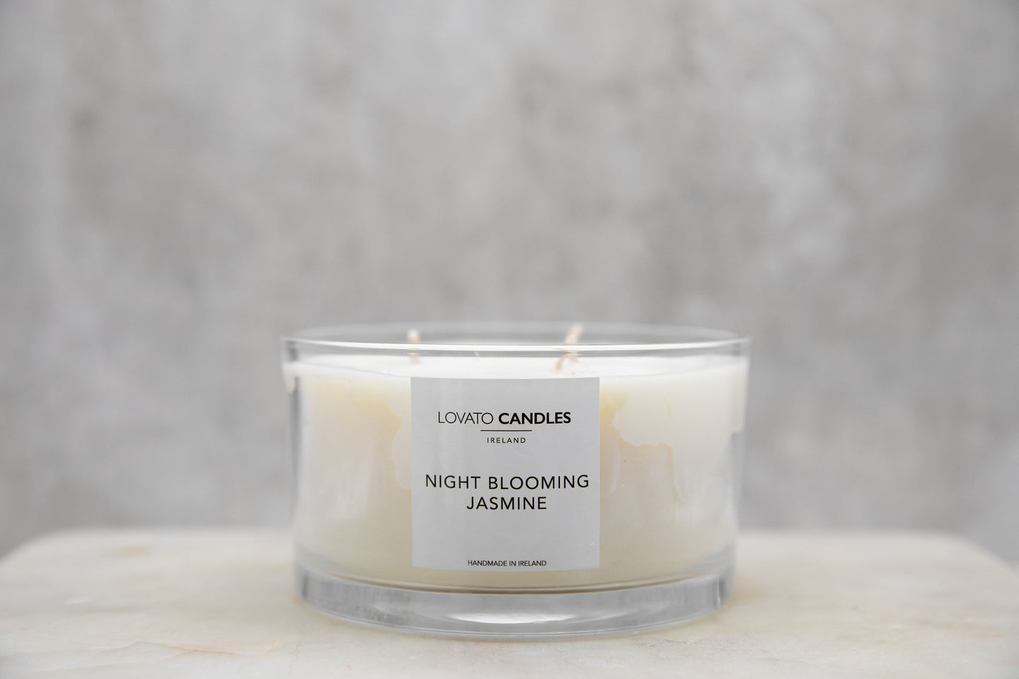 Clear 3-Wick Candle - Night Blooming Jasmine