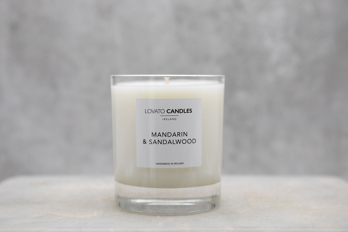 Luxury Clear Candle - Mandarin & Sandalwood