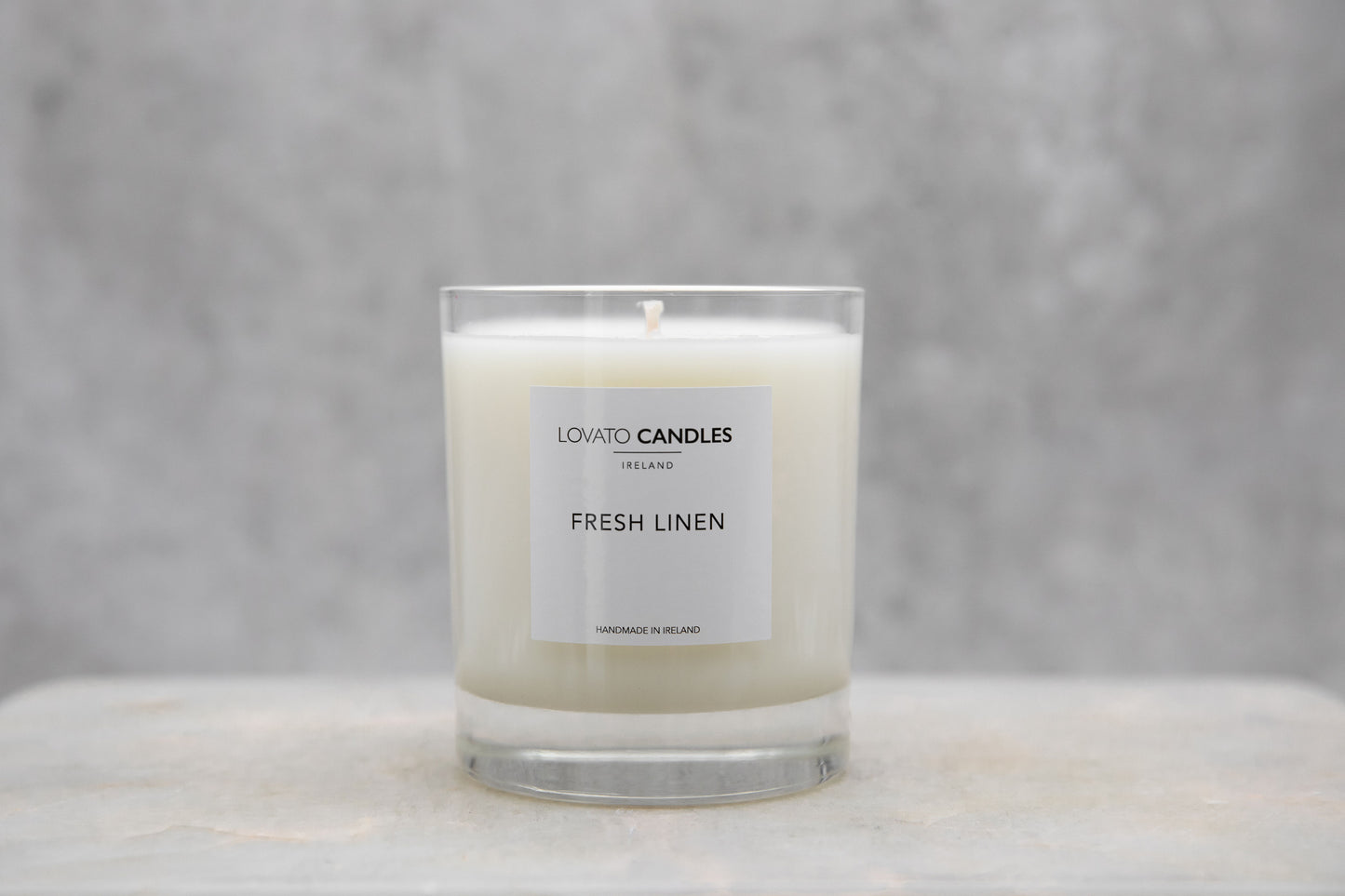 Luxury Clear Candle - Fresh Linen