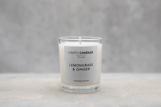 Clear Votive Candle - Lemongrass & Ginger