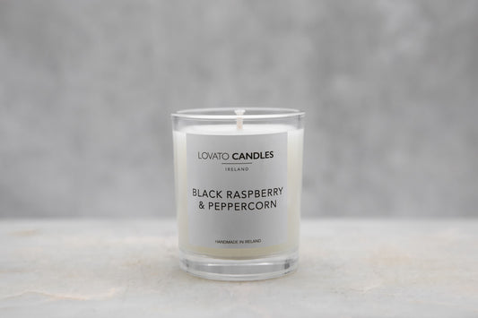 Clear Votive Candle - Black Raspberry & Peppercorn