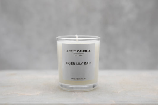 Clear Votive Candle - Tiger Lily Rain
