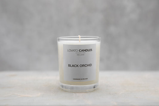Clear Votive Candle - Black Orchid