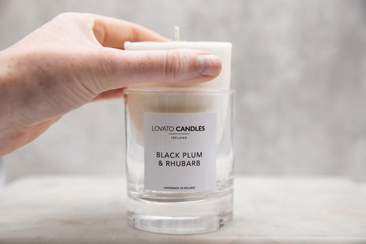 Clear Candle Refill - Black Plum & Rhubarb