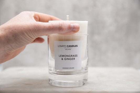 Clear Candle Refill - Lemongrass & Ginger