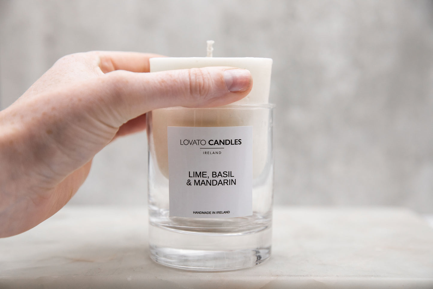 Clear Candle Refill - Lime, Basil & Mandarin