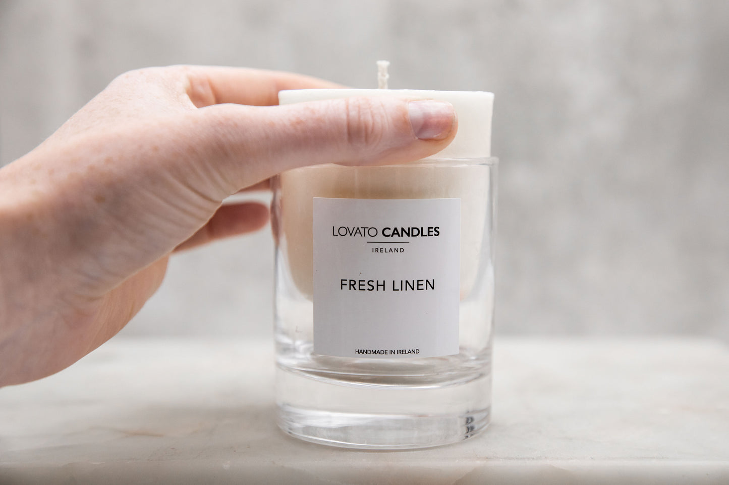 Clear Candle Refill - Fresh Linen