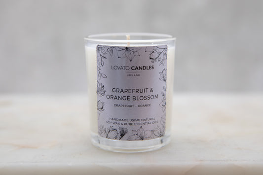 Natural Clear Votive Candle - Grapefruit & Orange Blossom