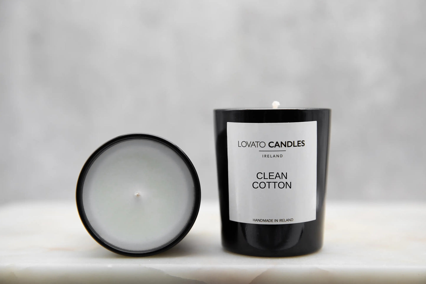 Black Votive Candle - Clean Cotton