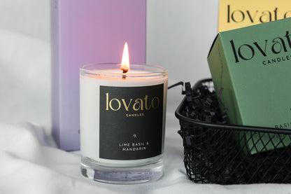 Luxury Scented Irish Soy Candle - Black Orchid Medium 160g