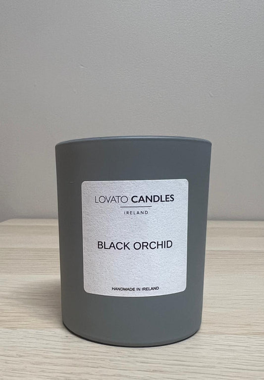 Luxury Grey Candle - Black Orchid