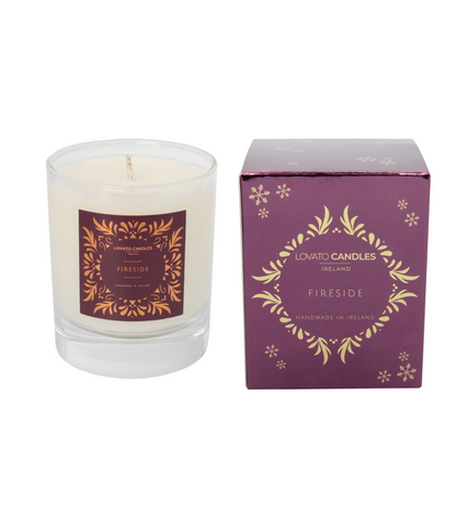 Christmas Clear Scented Candle with Luxury Box - Fireside