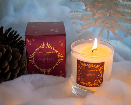 Christmas Clear Scented Candle with Luxury Box - Christmas Spice