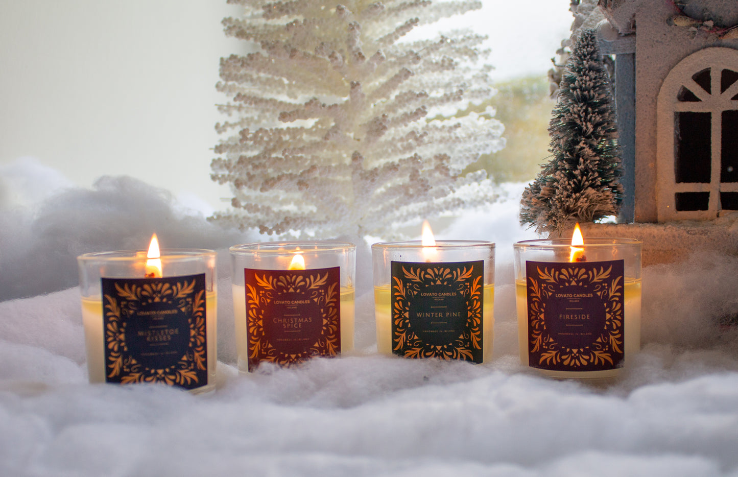Clear Votive Candle - Winter Pine