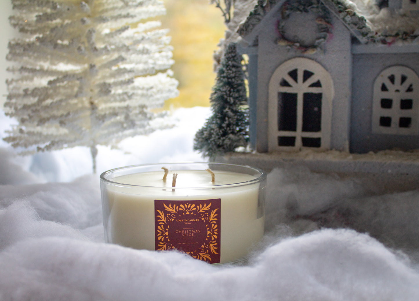 Clear 3-Wick Candle - Winter Pine